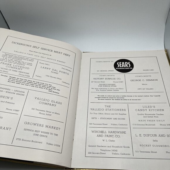 1950 Almanac Benjamin Franklin Junior High Vallejo, CA School Yearbook Vintage - Picture 13 of 14